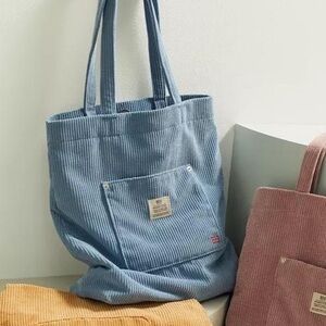 Urban Outfitters BDG Blue Corduroy Tote Bag